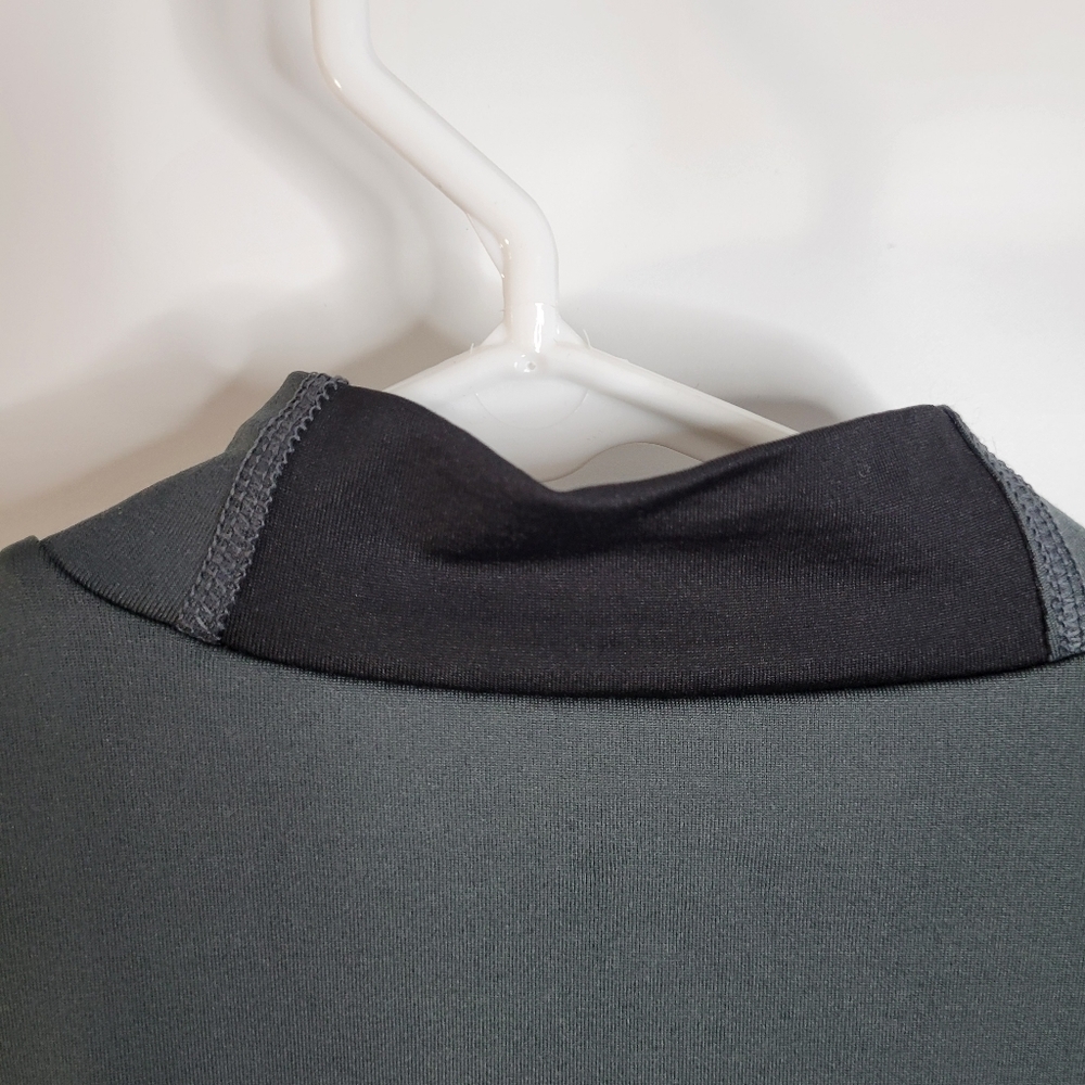 Mens Russel Dri-Power 360 Charcoal Long sleeve Top Size Small (34-36) Mock TN - Picture 9 of 9